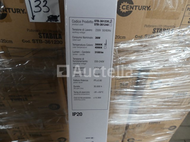 114 nieuwe led-plafondlampen century stabila stb-361230 - afbeelding 10 van  12