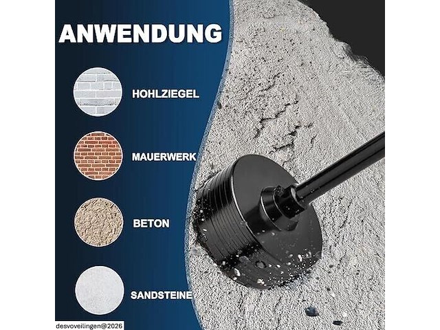 115 mm boorkroon (xxl-tanden) - afbeelding 3 van  3