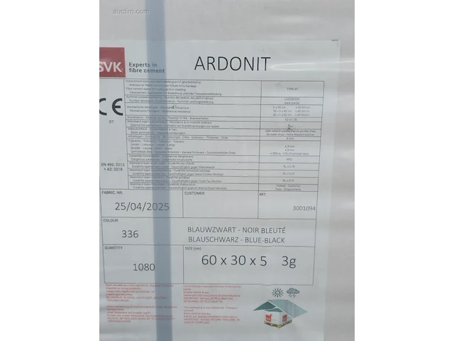 (1152x) vezelcement leien svk ardonit glad - afbeelding 4 van  4
