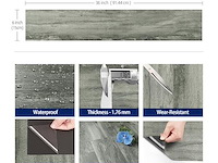 11,5m²(5 packs van 17 tegels 90x15cm) zelfklevende vinyl vloertegels - afbeelding 2 van  4