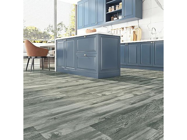 11,5m²(5 packs van 17 tegels 90x15cm) zelfklevende vinyl vloertegels - afbeelding 1 van  4