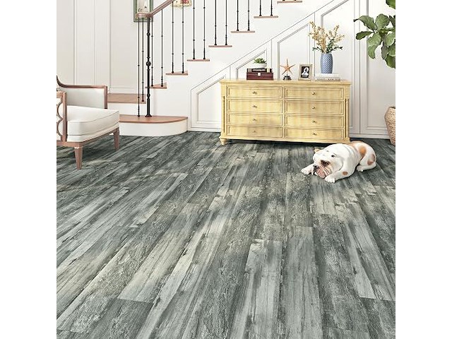 11,5m²(5 packs van 17 tegels 90x15cm) zelfklevende vinyl vloertegels - afbeelding 4 van  4