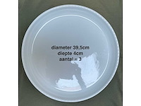 116x diverse witte stenen en glazen schalen en kommen (116x) - afbeelding 4 van  11