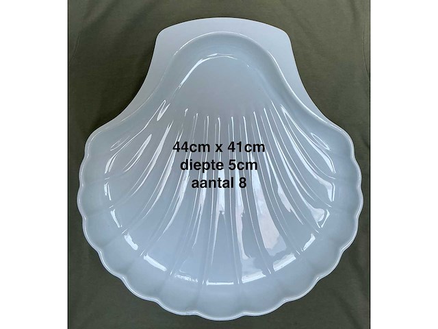 116x diverse witte stenen en glazen schalen en kommen (116x) - afbeelding 5 van  11