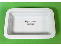 116x diverse witte stenen en glazen schalen en kommen (116x) - afbeelding 7 van  11