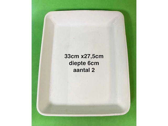 116x diverse witte stenen en glazen schalen en kommen (116x) - afbeelding 8 van  11