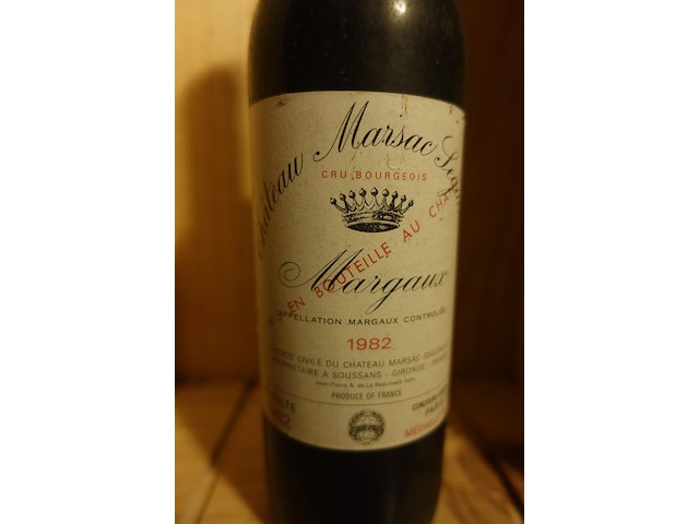 11x 75cl chateau marsac legiumeaux 1982 - afbeelding 2 van  3