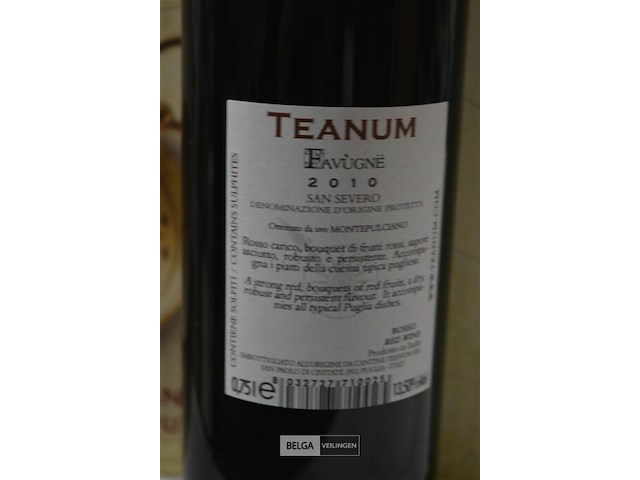 11x 75cl teanum fovugne - afbeelding 3 van  3
