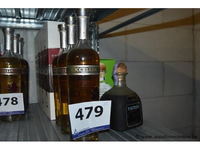 11x fles amber tequila, excellia, añejo, 100% puro de agave - afbeelding 1 van  4