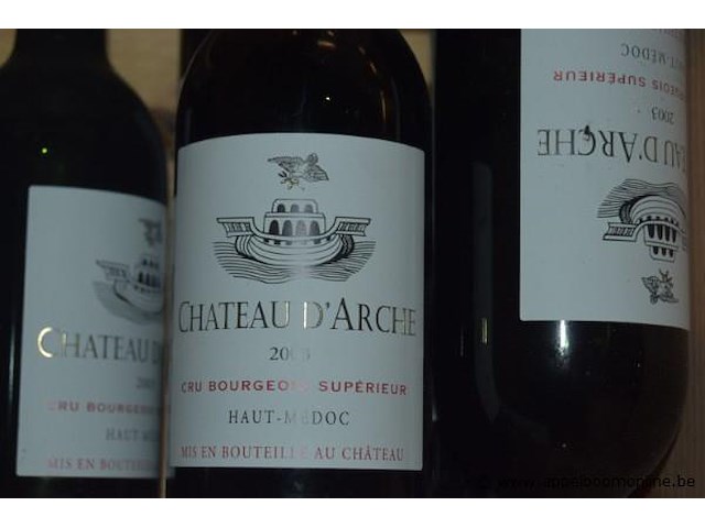 11x fles rode wijn, chateau d'arche, cru bourgeois supérieur haut-médoc, 2003, 75cl - afbeelding 2 van  3