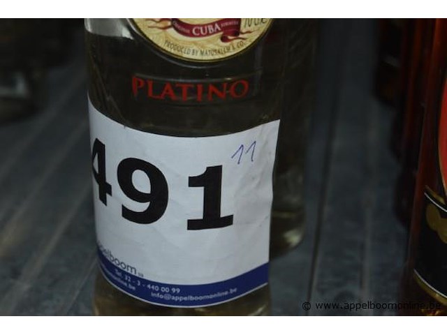 11x fles witte rum, ron matusalem, platino, 70cl - afbeelding 3 van  3