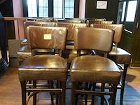 11x lederen barstoel - afbeelding 1 van  3