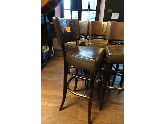 11x lederen barstoel - afbeelding 3 van  3