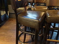 11x lederen barstoel - afbeelding 3 van  3