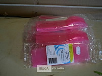 11x20st plastieken roze messen - afbeelding 1 van  1