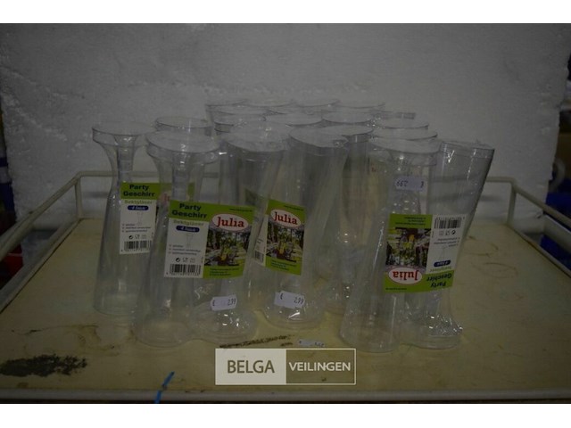 11x4st plastieken party glazen - afbeelding 1 van  2