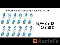 12 ardap pro ongediertebestrijdingssprays 750 ml