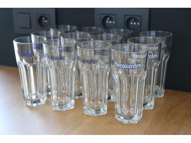 12 bierglazen hoegaarden - afbeelding 1 van  6