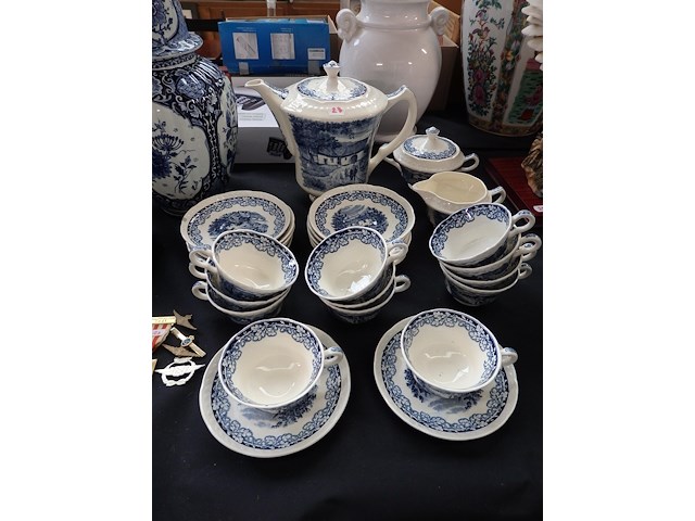 12 delig koffieservies boerenhoeve ( met merkteken) - afbeelding 1 van  4