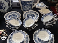 12 delig koffieservies boerenhoeve ( met merkteken)