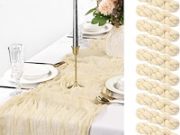 12-delige set tafellopers van kaasdoek - afbeelding 1 van  4