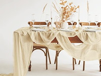 12-delige set tafellopers van kaasdoek - afbeelding 2 van  4