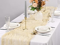 12-delige set tafellopers van kaasdoek - afbeelding 3 van  4