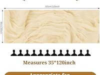 12-delige set tafellopers van kaasdoek - afbeelding 4 van  4