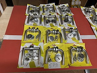 12 deur krukken inox - afbeelding 1 van  5