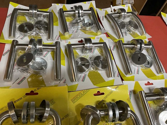 12 deur krukken inox - afbeelding 3 van  5