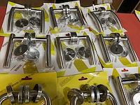 12 deur krukken inox - afbeelding 3 van  5