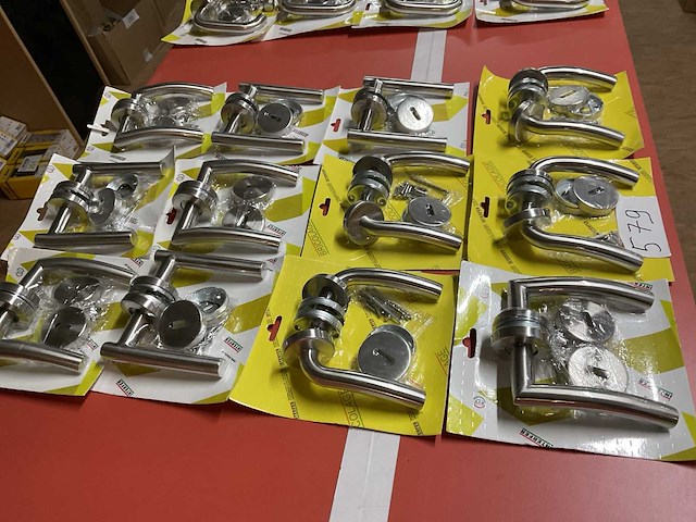 12 deur krukken inox - afbeelding 4 van  5