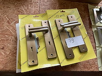 12 deurklinken koper kleur - afbeelding 1 van  4