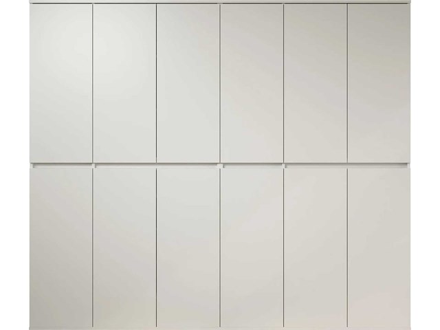 12-deurs multifunctionele kast, witte melamine - afbeelding 2 van  6