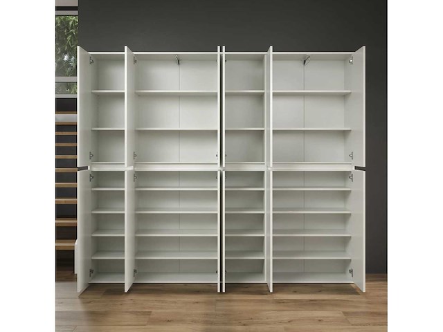 12-deurs multifunctionele kast, witte melamine - afbeelding 6 van  6