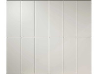 12-deurs multifunctionele kast, witte melamine - afbeelding 2 van  6