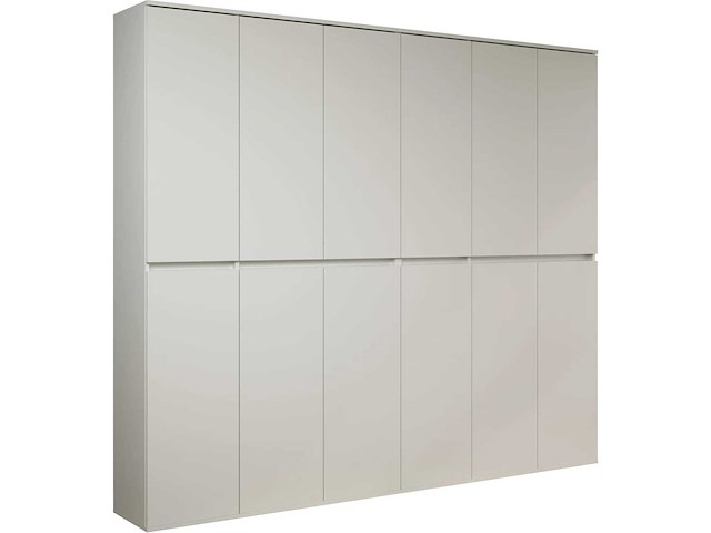 12-deurs multifunctionele kast, witte melamine - afbeelding 3 van  6
