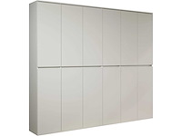 12-deurs multifunctionele kast, witte melamine - afbeelding 3 van  6