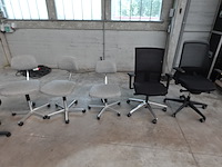 12 diverse bureau stoelen
