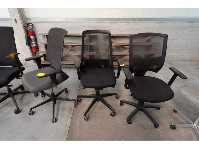 12 diverse bureau stoelen - afbeelding 4 van  5