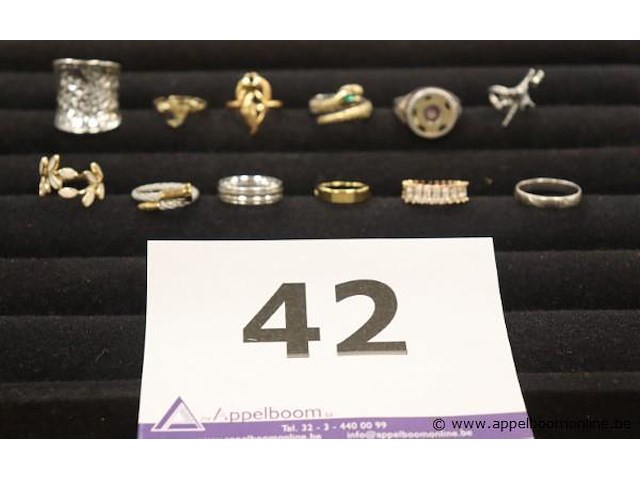 12 diverse ringen - afbeelding 1 van  5