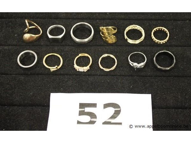 12 diverse ringen - afbeelding 1 van  4