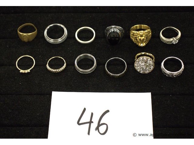 12 diverse ringen - afbeelding 1 van  5