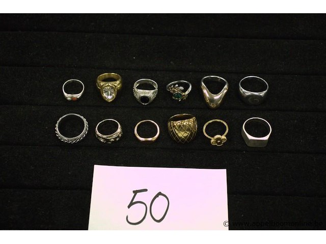 12 diverse ringen - afbeelding 1 van  4