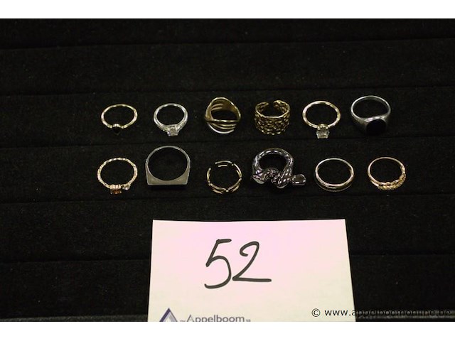 12 diverse ringen - afbeelding 1 van  4