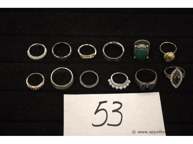 12 diverse ringen - afbeelding 1 van  4
