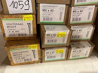 12 dozen hout bouten - afbeelding 2 van  6