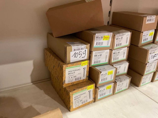 12 dozen hout bouten - afbeelding 5 van  6
