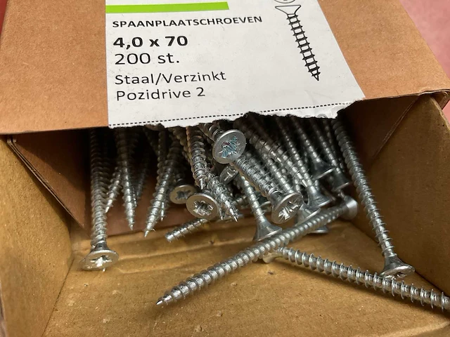 12 dozen hout schroeven deels inox - afbeelding 3 van  6