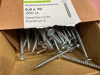 12 dozen hout schroeven deels inox - afbeelding 3 van  6